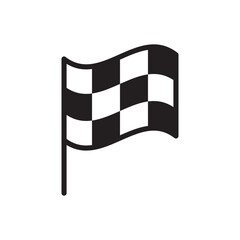 Race flag vector icon. Formula 1 flag flat sign design. Flag symbol pictogram. UX UI icon