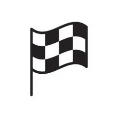 Keuken spatwand met foto Race flag vector icon. Formula 1 flag flat sign design. Flag symbol pictogram. UX UI icon © Elchin