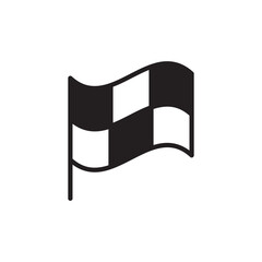 Race flag vector icon. Formula 1 flag flat sign design. Flag symbol pictogram. UX UI icon