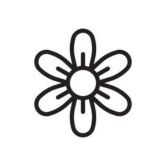 Flower vector icon. Flower flat sign design. Flower symbol pictogram. UX UI icon