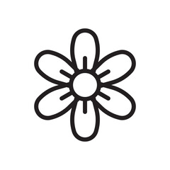 Flower vector icon. Flower flat sign design. Flower symbol pictogram. UX UI icon