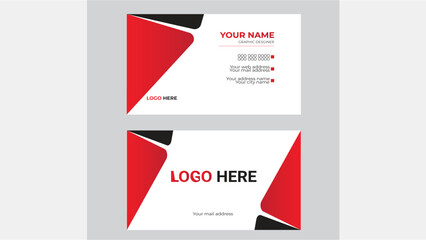 Modern creative Business card design template, Clean professional business card template, visiting card, business card template.Vector illustration design.