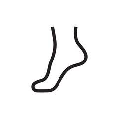 Foot sock vector icon. Foot flat sign design. Socks symbol pictogram. UX UI icon