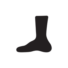Fototapeta premium Foot sock vector icon. Foot flat sign design. Socks symbol pictogram. UX UI icon