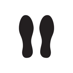 Foot steps vector icon. Footstep flat sign design. Foot step symbol pictogram. UX UI icon