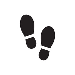 Foot steps vector icon. Footstep flat sign design. Foot step symbol pictogram. UX UI icon