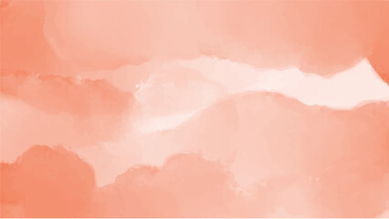 Abstract orange watercolor background.Hand painted watercolor. vector