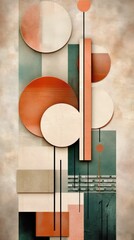 Fototapeta na wymiar Sophisticated Abstract Composition with Intricate S and Refined Color Palette. Generative AI