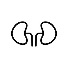 Obraz premium Kidneys vector icon. Kidney flat sign design. Kidneys symbol pictogram. UX UI icon