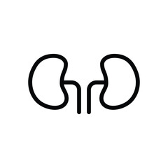 Fototapeta premium Kidneys vector icon. Kidney flat sign design. Kidneys symbol pictogram. UX UI icon