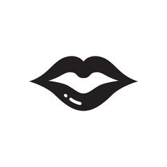 Kiss icon. Lip vector icon. Lips flat sign design. Lips symbol pictogram. UX UI icon