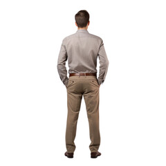 Fototapeta premium a business man isolated on transparent background cutout