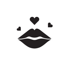 Kiss icon. Lip vector icon. Lips flat sign design. Lips symbol pictogram. UX UI icon