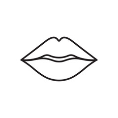 Kiss icon. Lip vector icon. Lips flat sign design. Lips symbol pictogram. UX UI icon