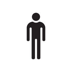 Fototapeta na wymiar Man vector icon. Human flat sign design. Men symbol pictogram. UX UI icon