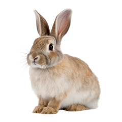 rabbit isolated on transparent background cutout