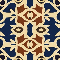 Seamless pattern retro vintage style 90 boho batik pattern tribal ethnic seamless.