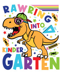 rawring into kindergarten back to school svg, back to school, kindergartens svg, pre k funny kids