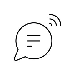 Chat icons set vector stock illustration.