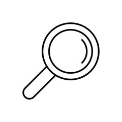 Loupe icon vector stock illustration.