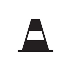 Road cone vector icon. Road cone flat sign design. Road cone symbol pictogram. UX UI icon