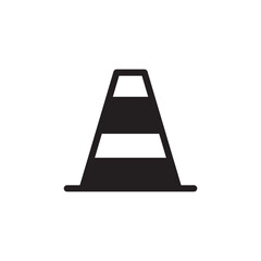 Road cone vector icon. Road cone flat sign design. Road cone symbol pictogram. UX UI icon