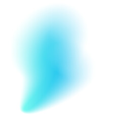 Blue Blurred Gradient Shape