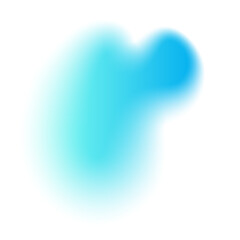 Blue Blurred Gradient Shape