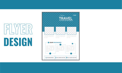 Flyer design layout template for corporate business.