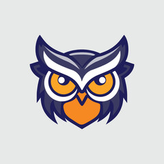 owl mascot logo design vector with modern illustration concept, emblem and tshirt printing. owl illustration for sport team.