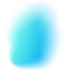 Blue Blurred Gradient Shape