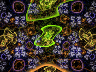Imaginatory fractal abstract background Image