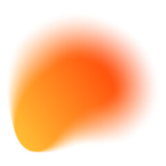 Orange Blurred Gradient Shape