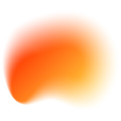 Orange Blurred Gradient Shape