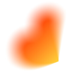 Orange Blurred Gradient Shape