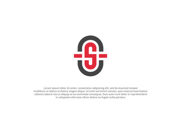 logo letter s monogram modern minimal
