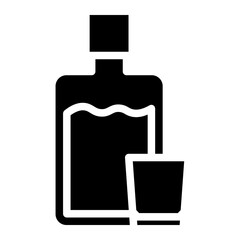 tequila bottle glyph 
