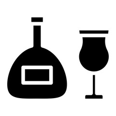 tequila bottle glyph 