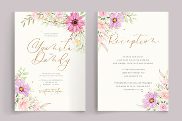 beautiful daisy watercolor floral in vintage style design