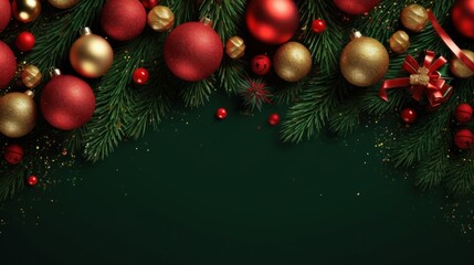 Fototapeta na wymiar Christmas or New Year background. Christmas and new year holidays concept. Generative AI
