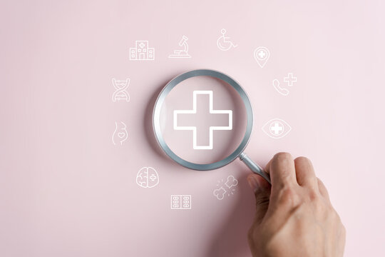 Health insurance and welfare service concept. People awareness to plus and healthcare medical, healthy and lifestyle.
