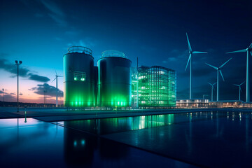 Green hydrogen energy facility