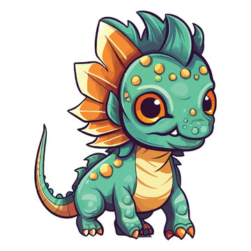 2d Cute Pachycephalosaurus Dinosaur