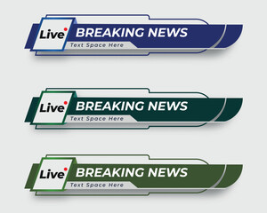 tv news bar. bars newspaper. social media bars. Television broadcast media title banner. title bar