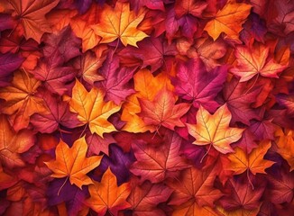 Maple leaf background. Generative Ai