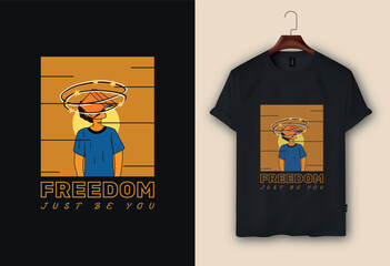 freedom from Depression graphic style vector t-shirt design