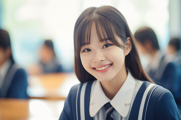 日本の女子生徒のイメージ：AI生成画像