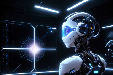 Futuristic Robot Scenarios - Artificial Intelligence Concepts