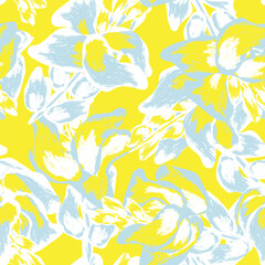 Colourful Abstract Floral Seamless Pattern Design
