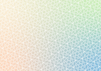 Hexagon pattern line green gradient cover banner background